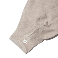 Haversack Shirts<Linen Dungaree Pullover Shirt Beige