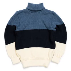 Heimat Knitwear<Signal Stripes Sweater Seashell/Ink/Trail Blue