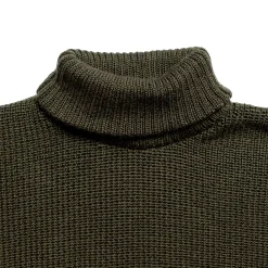 Heimat Knitwear<U-Boat Roll Neck Military Green