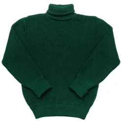 Heimat Knitwear<U-Boat Roll Neck Tannen Gruen