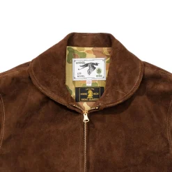 Himel Bros Leather Jackets<A1 Heron Shinki Horsehide Suede Jacket