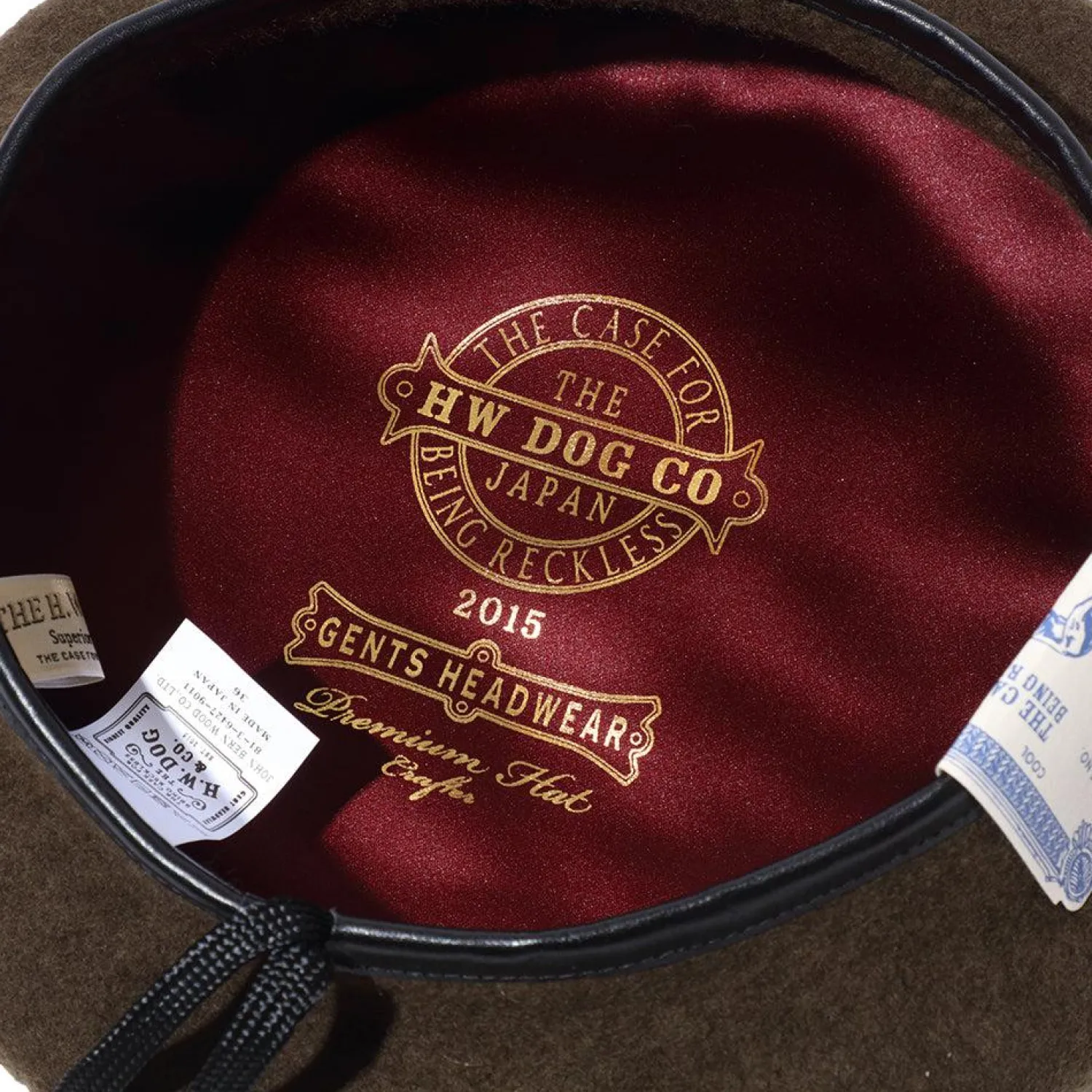 H.W. Dog H W Dog<Leather Beret 63 Olive