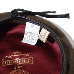 H.W. Dog H W Dog<Leather Beret 63 Olive