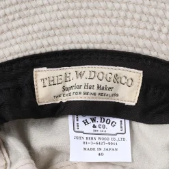 H.W. Dog H W Dog<Rose Bucket Hat Black Ivory