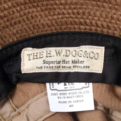 H.W. Dog H W Dog<Rose Bucket Hat Black Beige