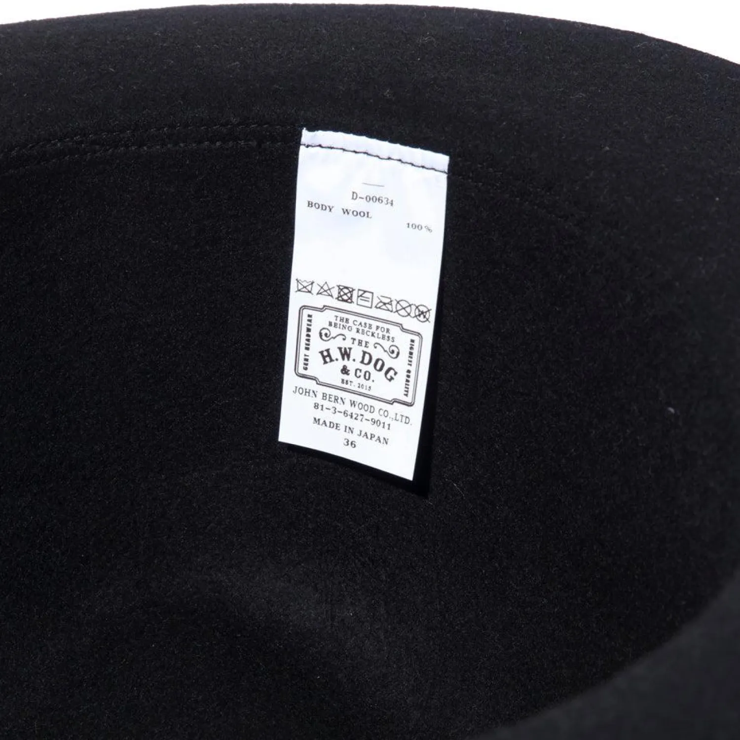 H.W. Dog H W Dog<Travellers Hat Black