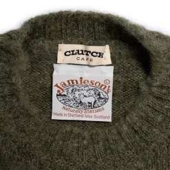 Jamieson's Of Shetland Knitwear<Jamieson's For Clutch Cafe Brushed Shetland Sweater Artichoke