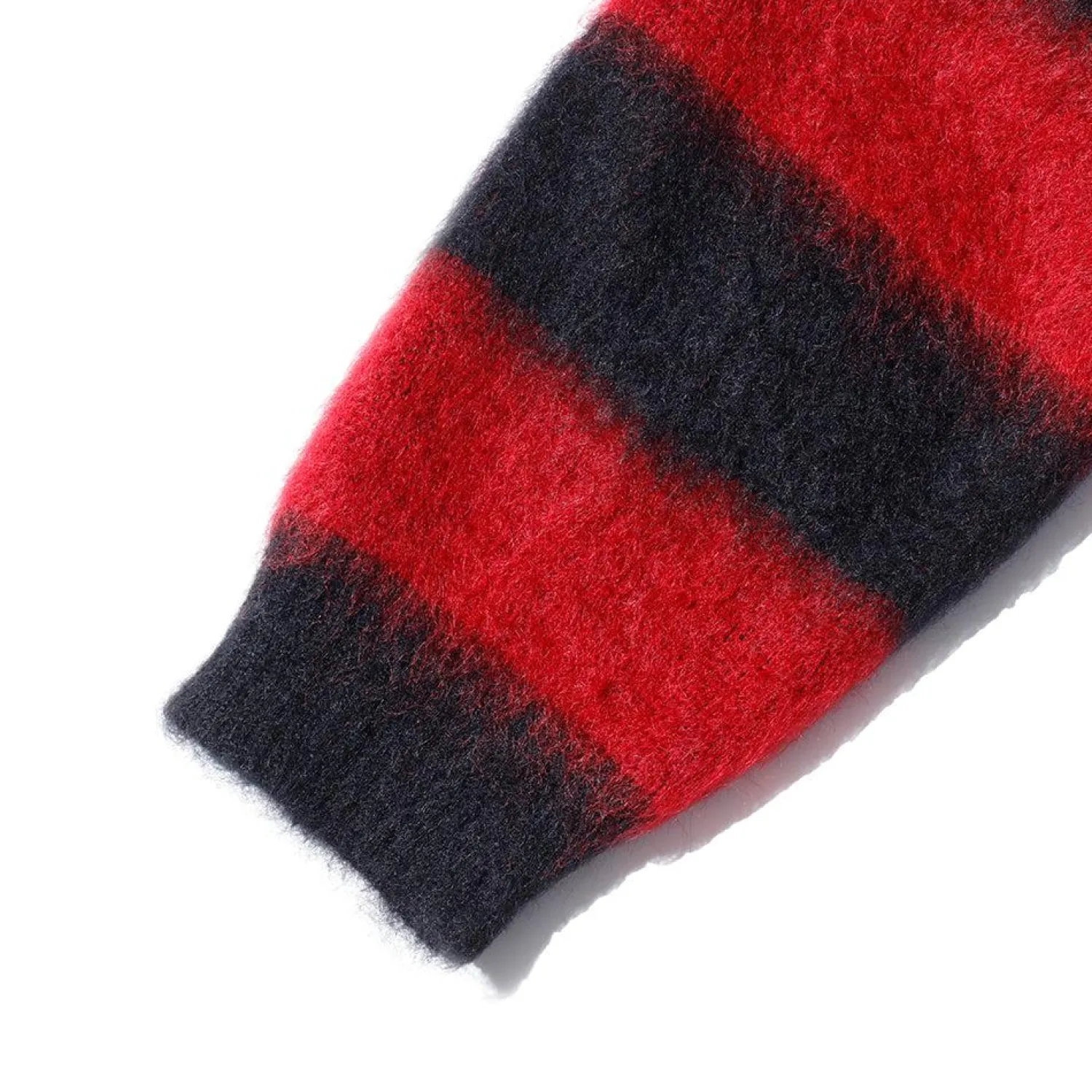 Jelado Knitwear<'Cobain' Mohair Cardigan Red x Black