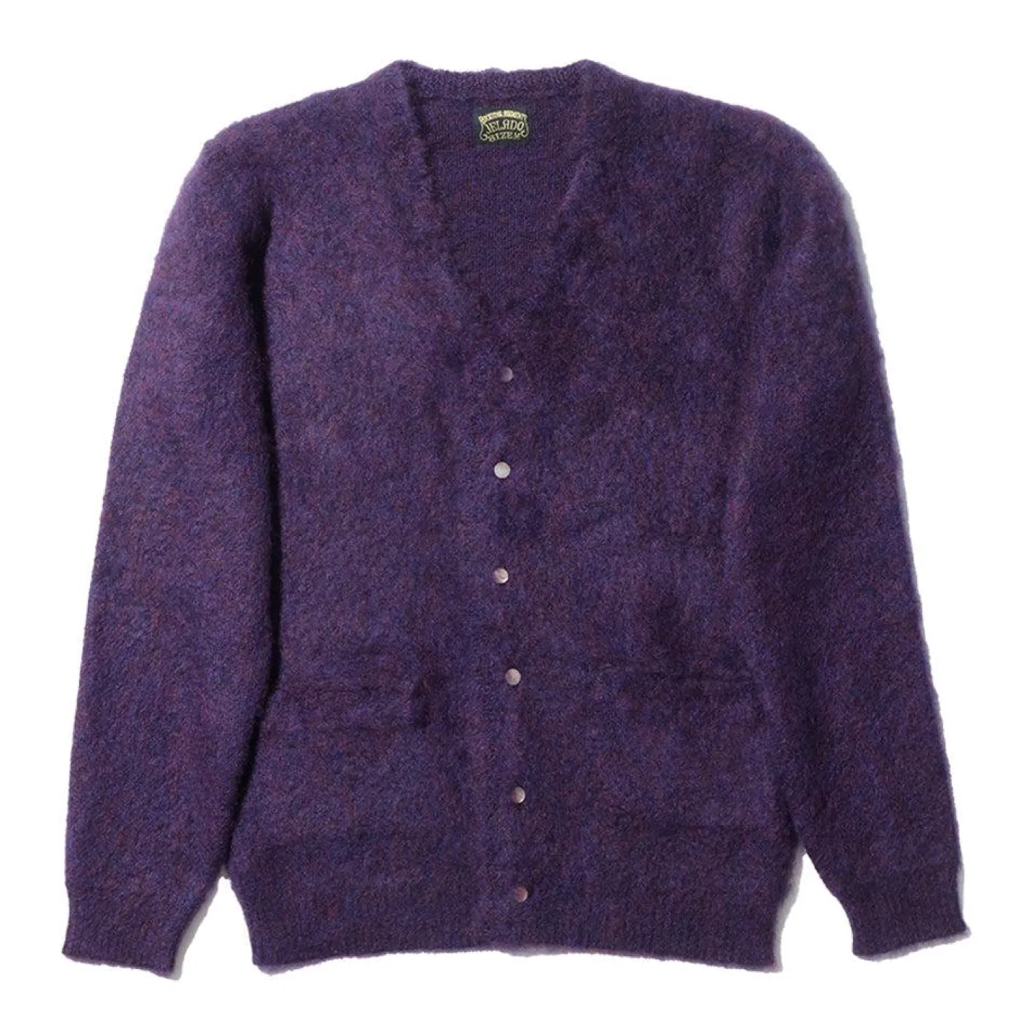 Jelado Knitwear<'Cobain' Mohair Cardigan Purple
