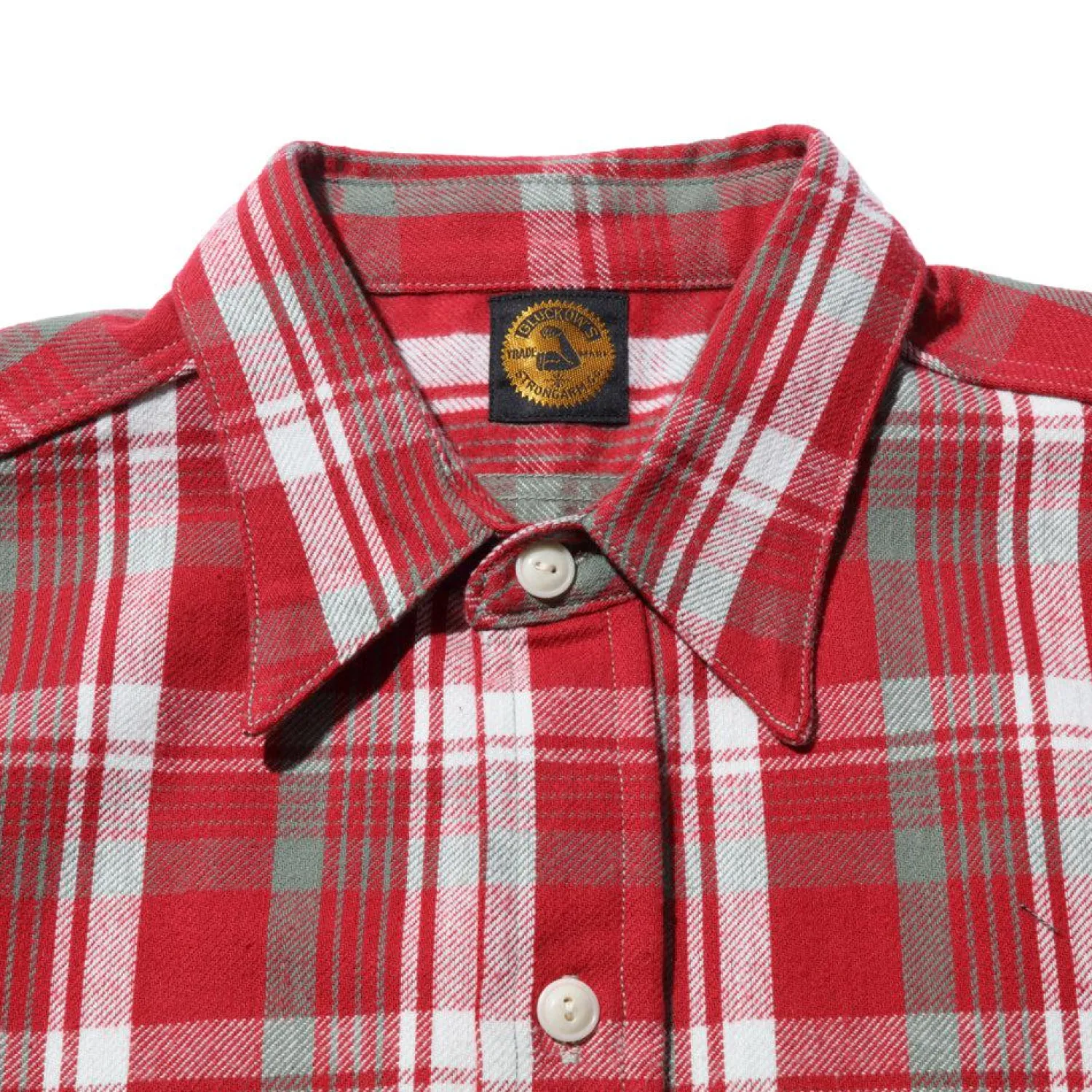 Warehouse & Co x John Gluckow Shirts<John Gluckow x Warehouse & Co Lot. JG-06 Storm Shirt Burgundy