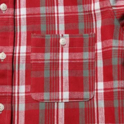 Warehouse & Co x John Gluckow Shirts<John Gluckow x Warehouse & Co Lot. JG-06 Storm Shirt Burgundy