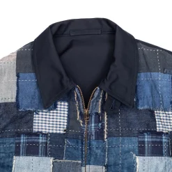 Kuon Jackets And Coats<Boro Panelled Work Jacket Navy