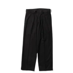 Kuon Pants & Trousers<Brushed Drill Single Pleated Trousers Black
