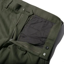 Kuon Pants & Trousers<Brushed Drill Single Pleated Trousers Olive