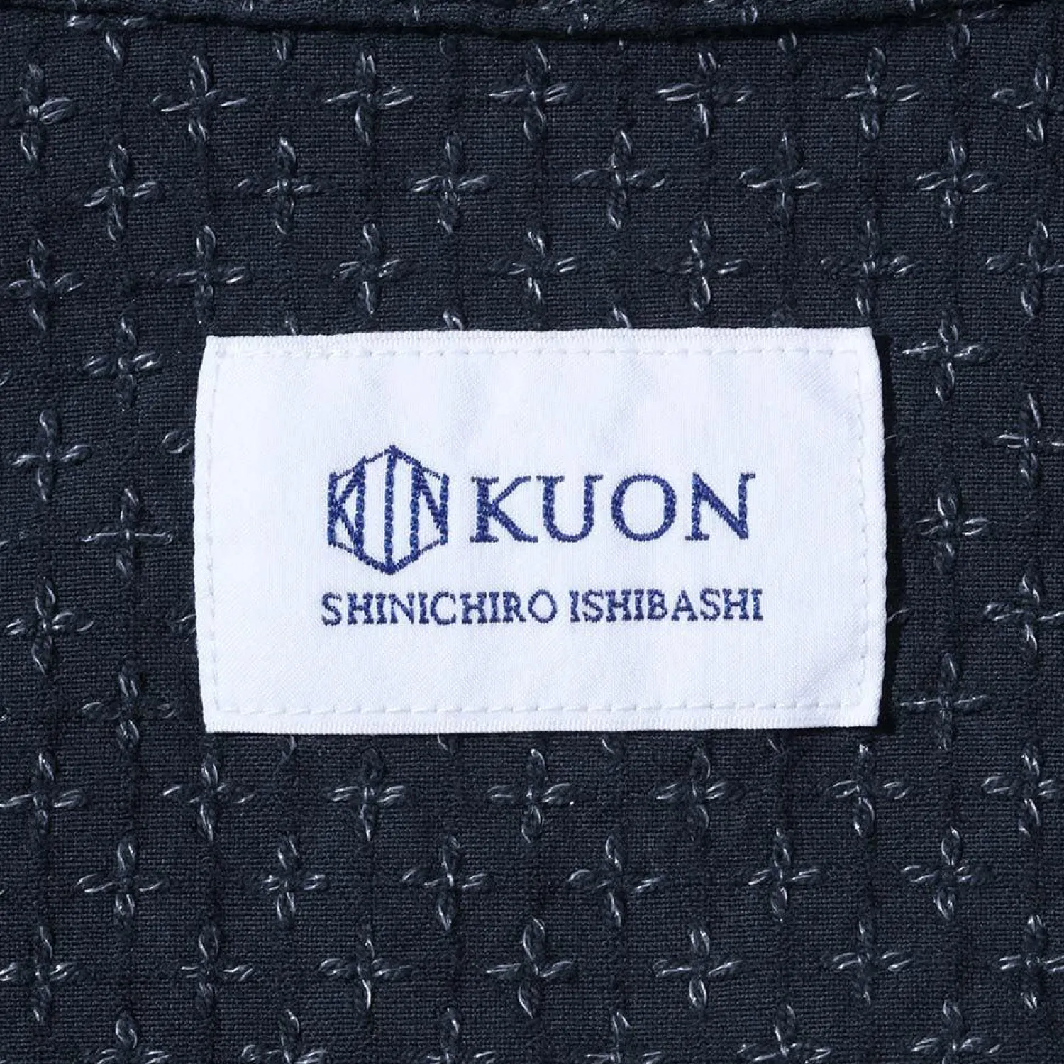 Kuon Shirts<Cross Sashiko Shirt Navy
