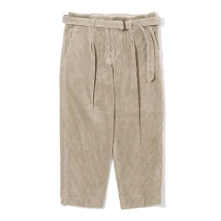Kuon Chinos<Fanage Corduroy Belted Trousers Beige