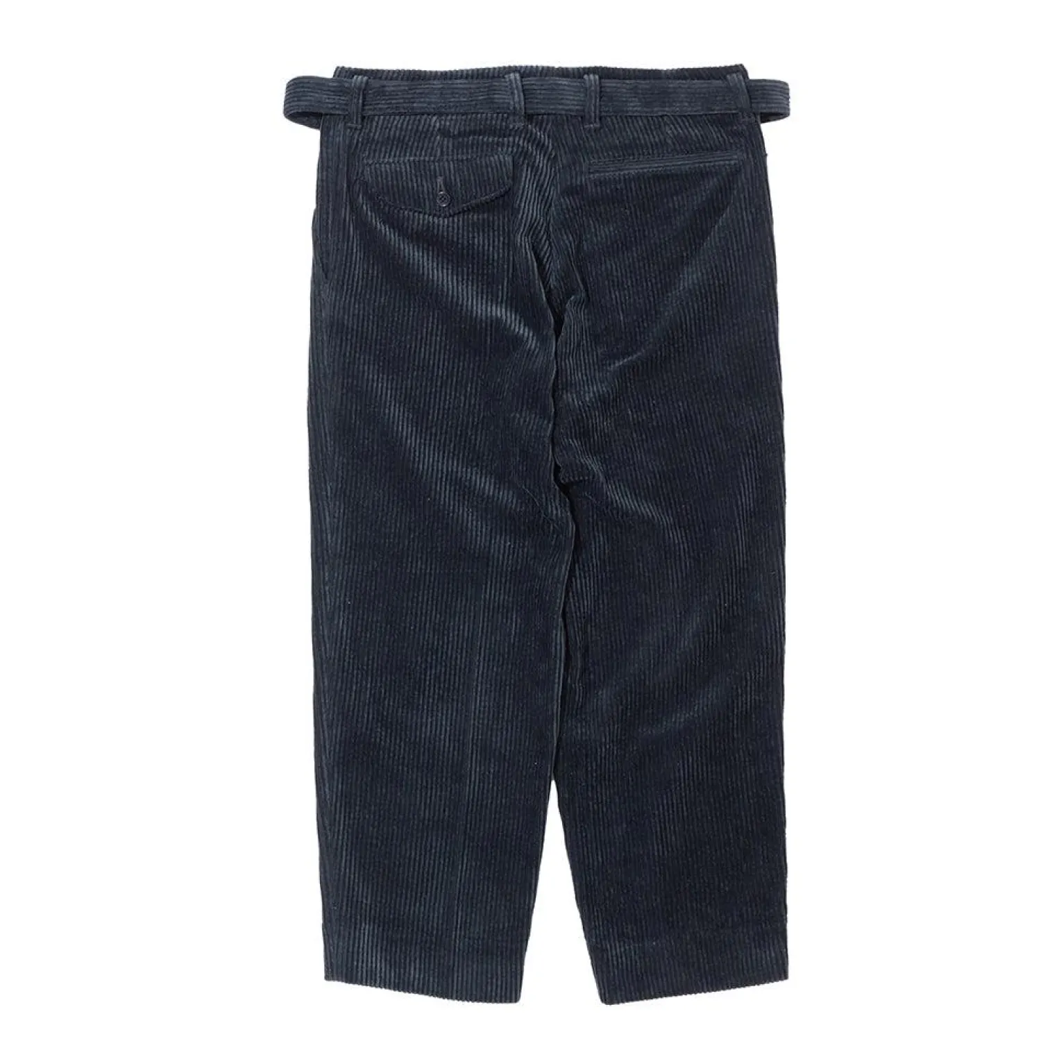 Kuon Chinos<Fanage Corduroy Belted Trousers Marine Black