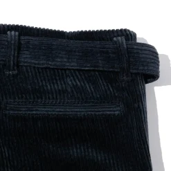 Kuon Chinos<Fanage Corduroy Belted Trousers Marine Black