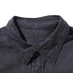 Kuon Shirts<Regular Collar Shirt Sumizome Charcoal Grey