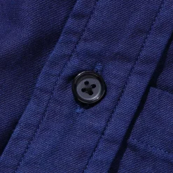 Kuon Shirts<Regular Collar Shirt Aizome Indigo Blue