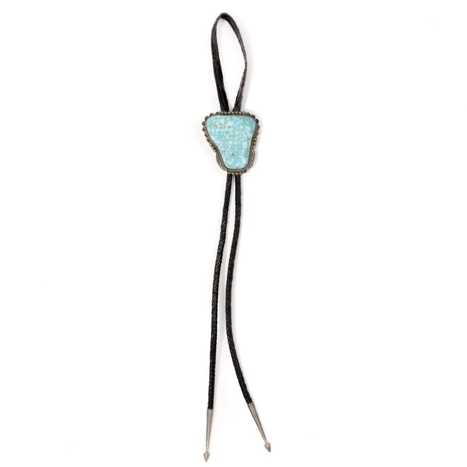 LFC - Lowry Family Collection Lowry Family Collection<LFC Emma Lincaln Turquoise Mt. Pendant & Leather Necklace