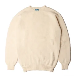 Malloch's x Clutch Cafe Knitwear<Malloch's for Clutch Cafe Kelso Brushed Shetland Cream