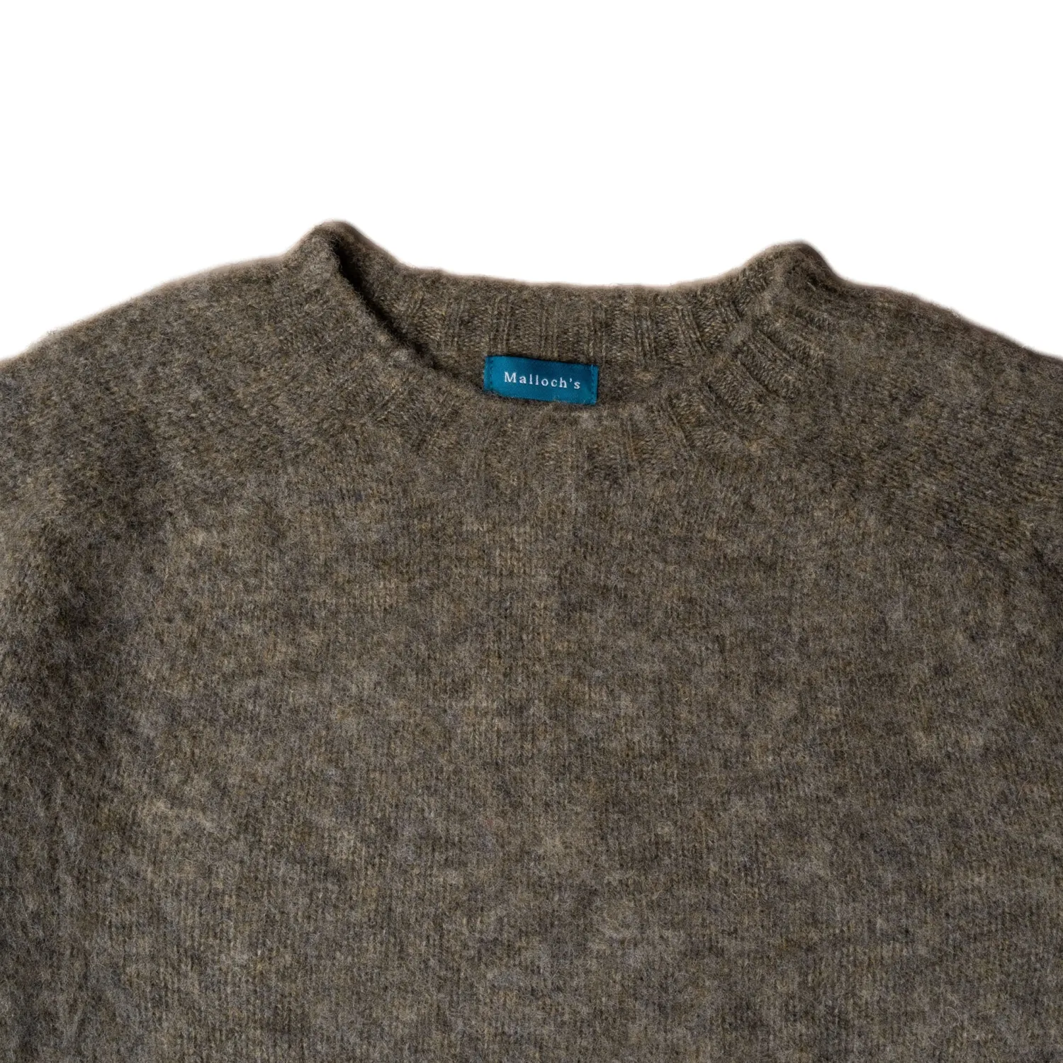 Malloch's x Clutch Cafe Knitwear<Malloch's for Clutch Cafe Kelso Brushed Shetland Oyster