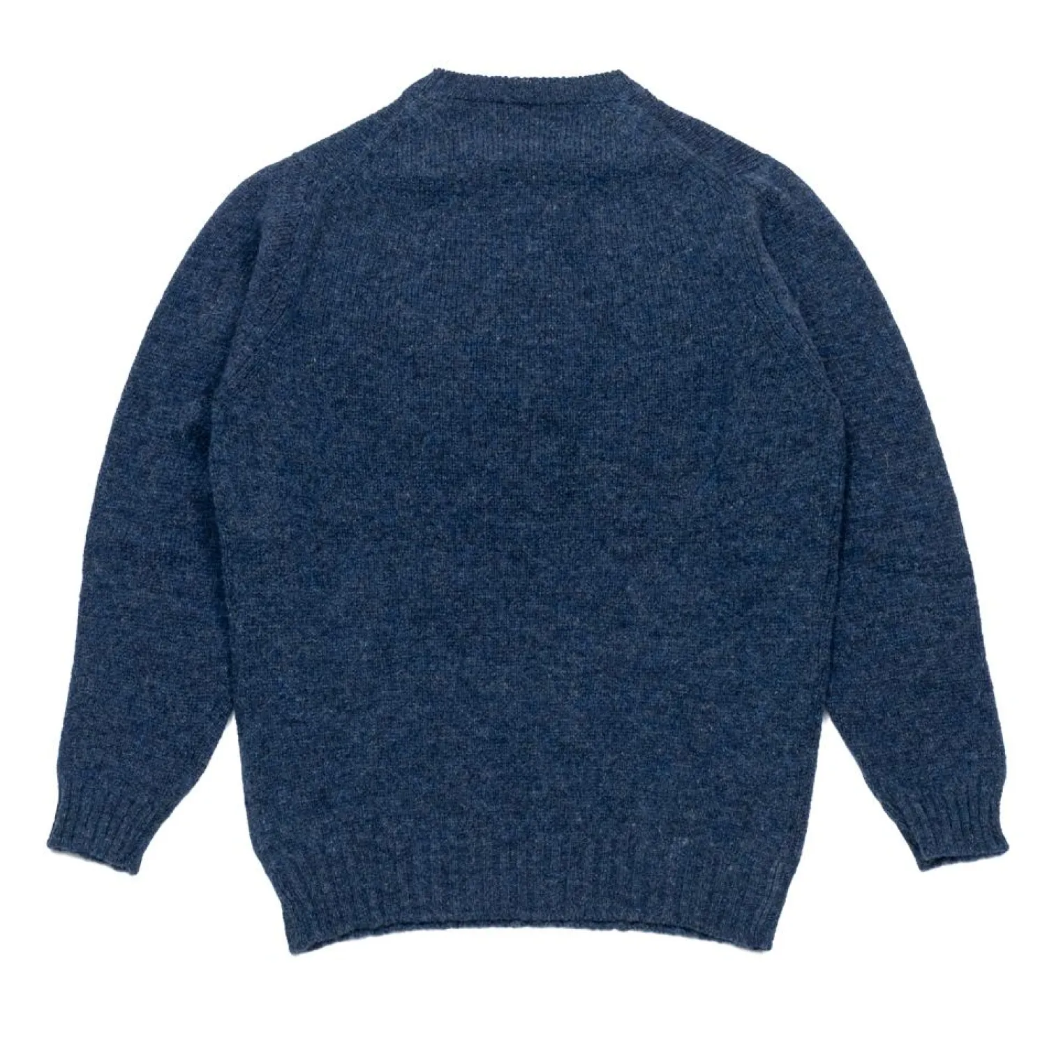 Malloch's Knitwear<Wreay Shetland Crew Neck Denim