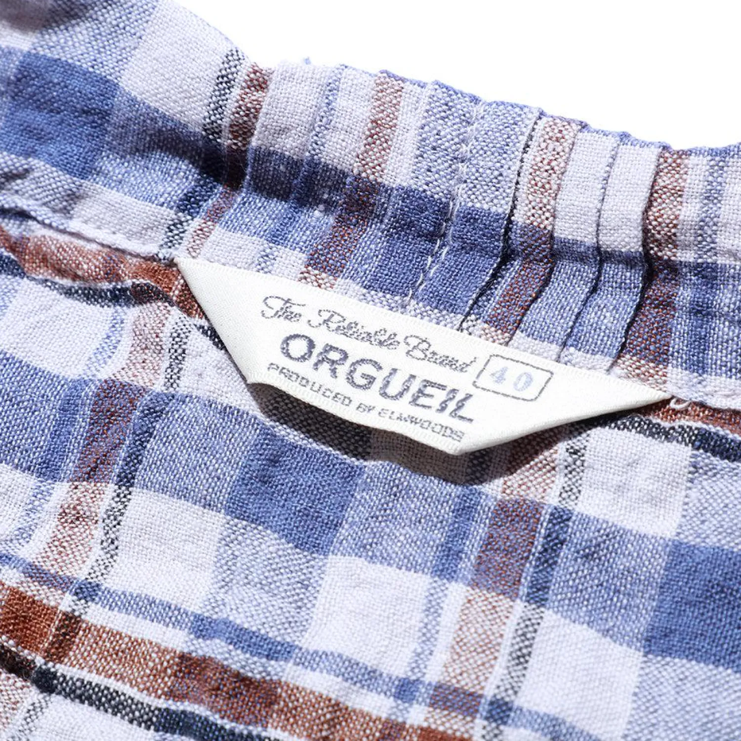 Orgueil Shirts<Havana Check Shirt Ivory