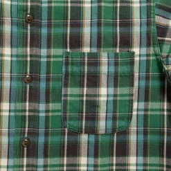 Pherrow's Shirts<Cotton Flannel Shirt Green