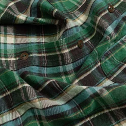Pherrow's Shirts<Cotton Flannel Shirt Green