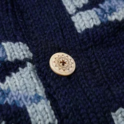 Pherrow's Knitwear<Hand Knitted Cardigan Indigo