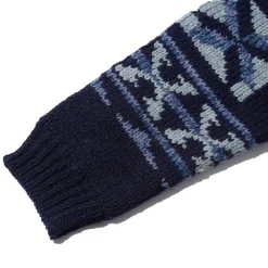 Pherrow's Knitwear<Hand Knitted Cardigan Indigo