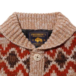 Pherrow's Knitwear<Hand Knitted Cardigan Beige