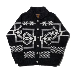 Pherrow's Knitwear<Hand Knitted Cardigan Black