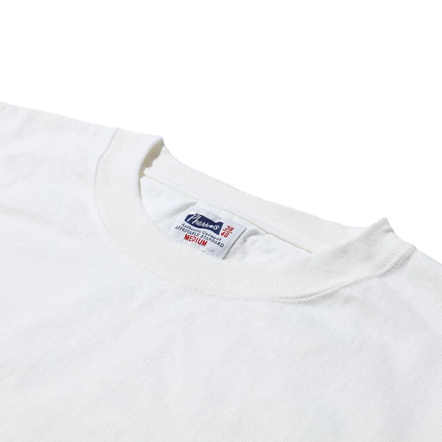 Pherrow's T-shirts & Undershirts<Heavyweight Pocket Tee White