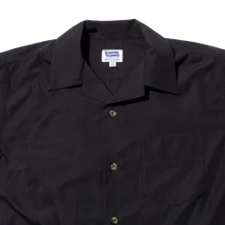 Pherrow's Shirts<Open Collar Shirt Black
