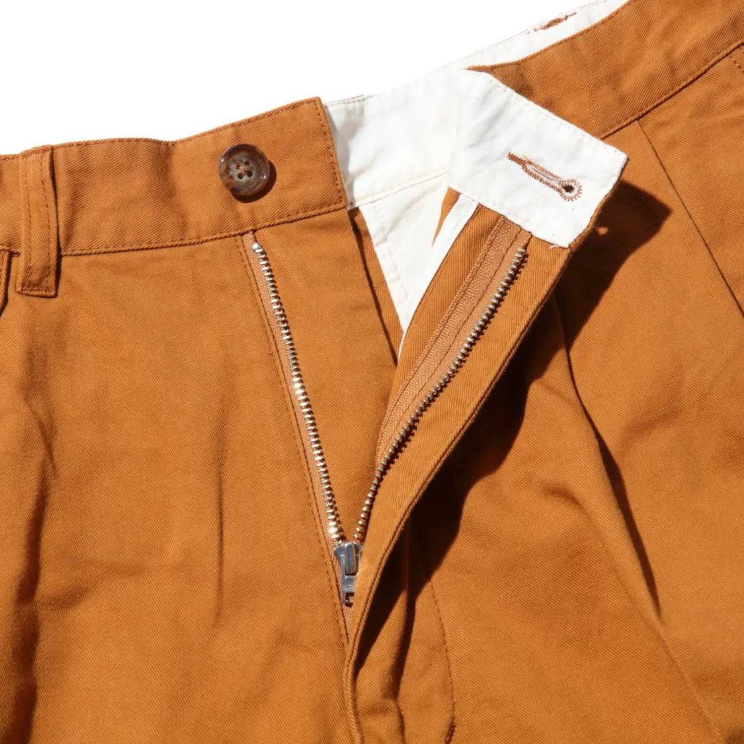 Pherrow's Pants & Trousers|Chinos<PTTP1 Pleated Chino Brown