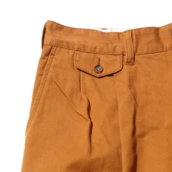 Pherrow's Pants & Trousers|Chinos<PTTP1 Pleated Chino Brown