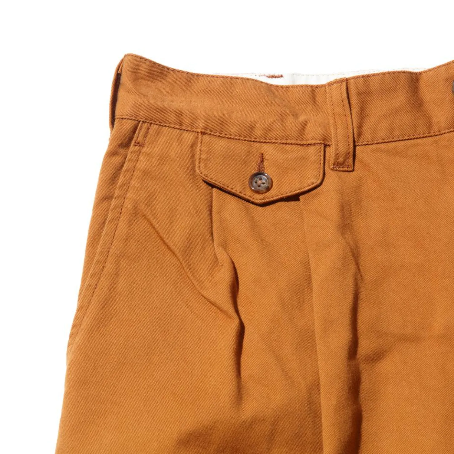 Pherrow's Pants & Trousers|Chinos<PTTP1 Pleated Chino Brown