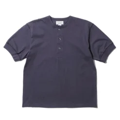 Pherrow's T-shirts & Undershirts<23S-100WC Henley S. Black