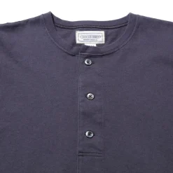 Pherrow's T-shirts & Undershirts<23S-100WC Henley S. Black