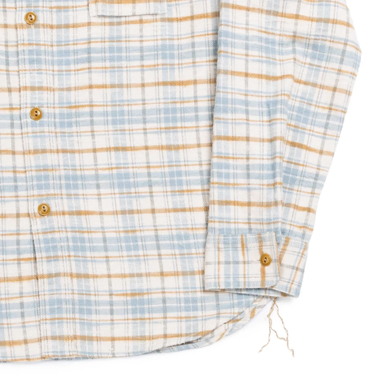 Pherrow's Shirts<24W-750 Check Work Shirt Beige