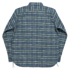 Pherrow's Shirts<24W-750 Check Work Shirt Navy
