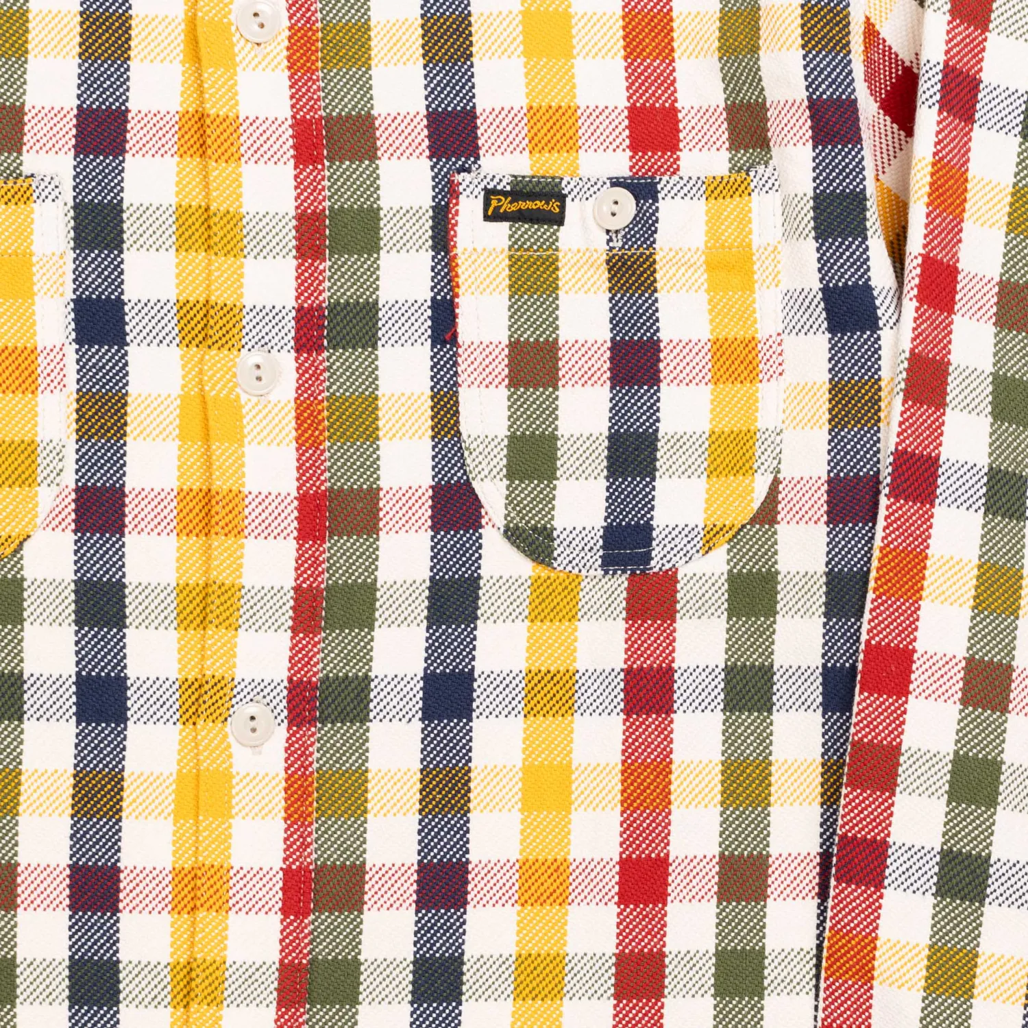 Pherrow's Shirts<24W-720 Flannel Work Shirt Multi