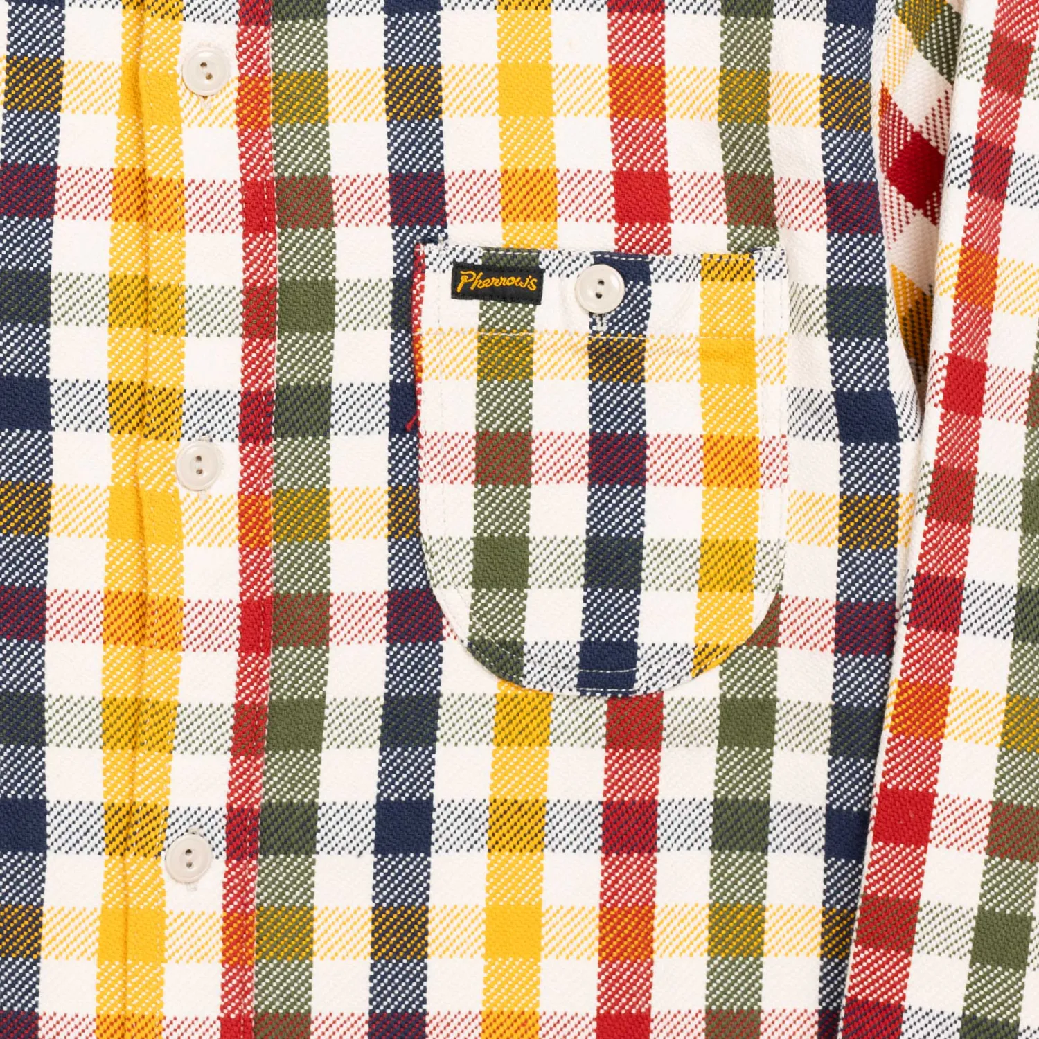 Pherrow's Shirts<24W-720 Flannel Work Shirt Multi