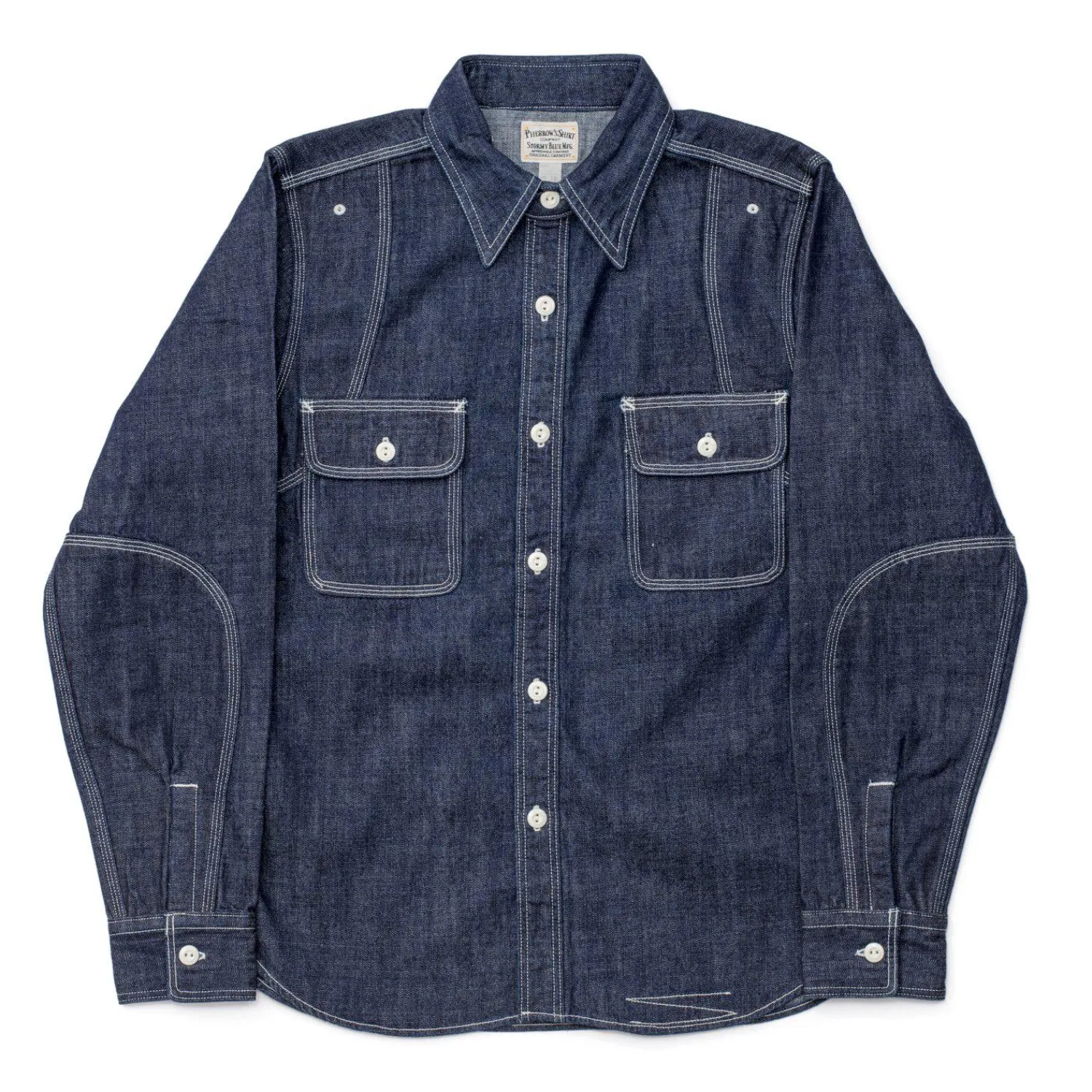 Pherrow's Shirts<770WS Chambray Shirt Denim