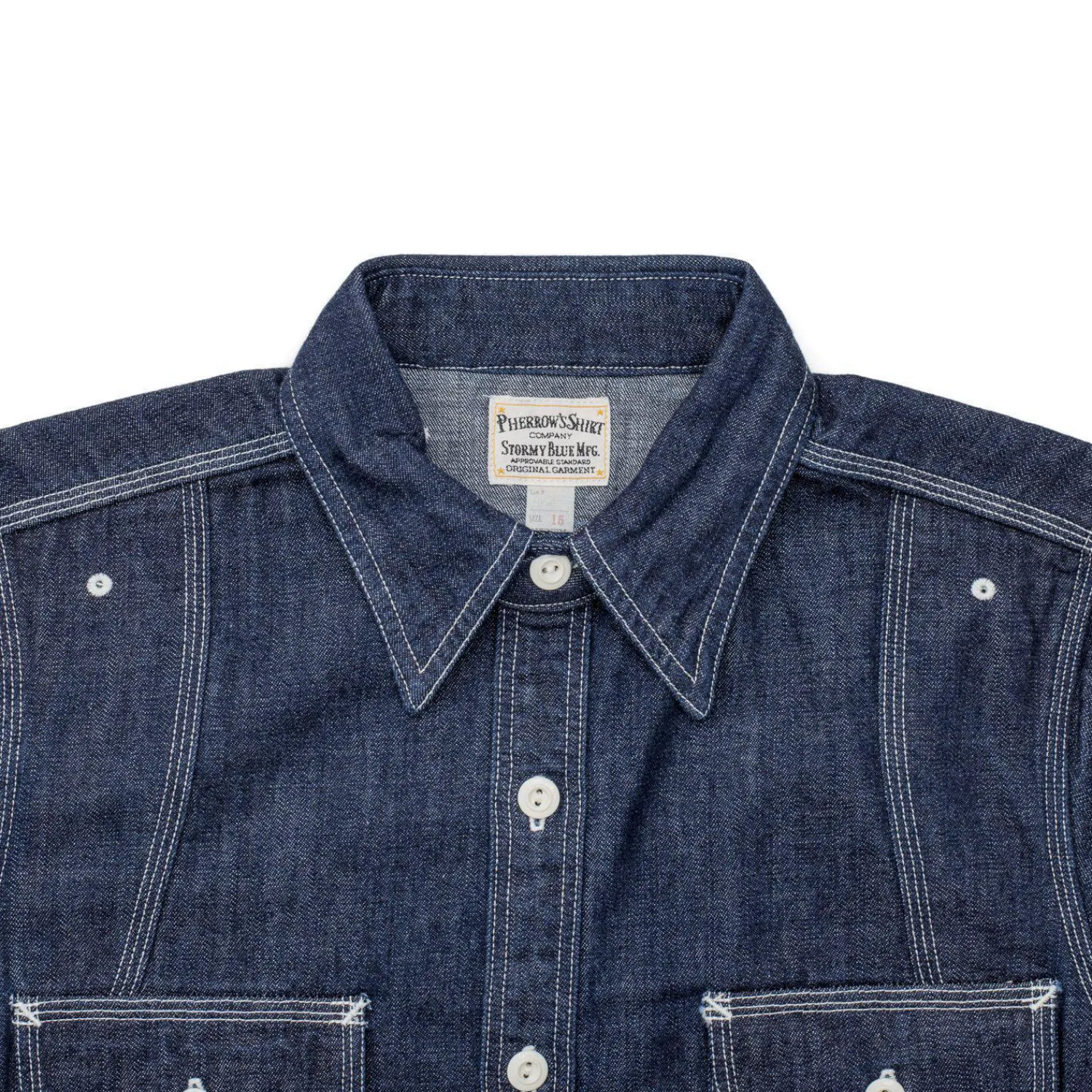 Pherrow's Shirts<770WS Chambray Shirt Denim
