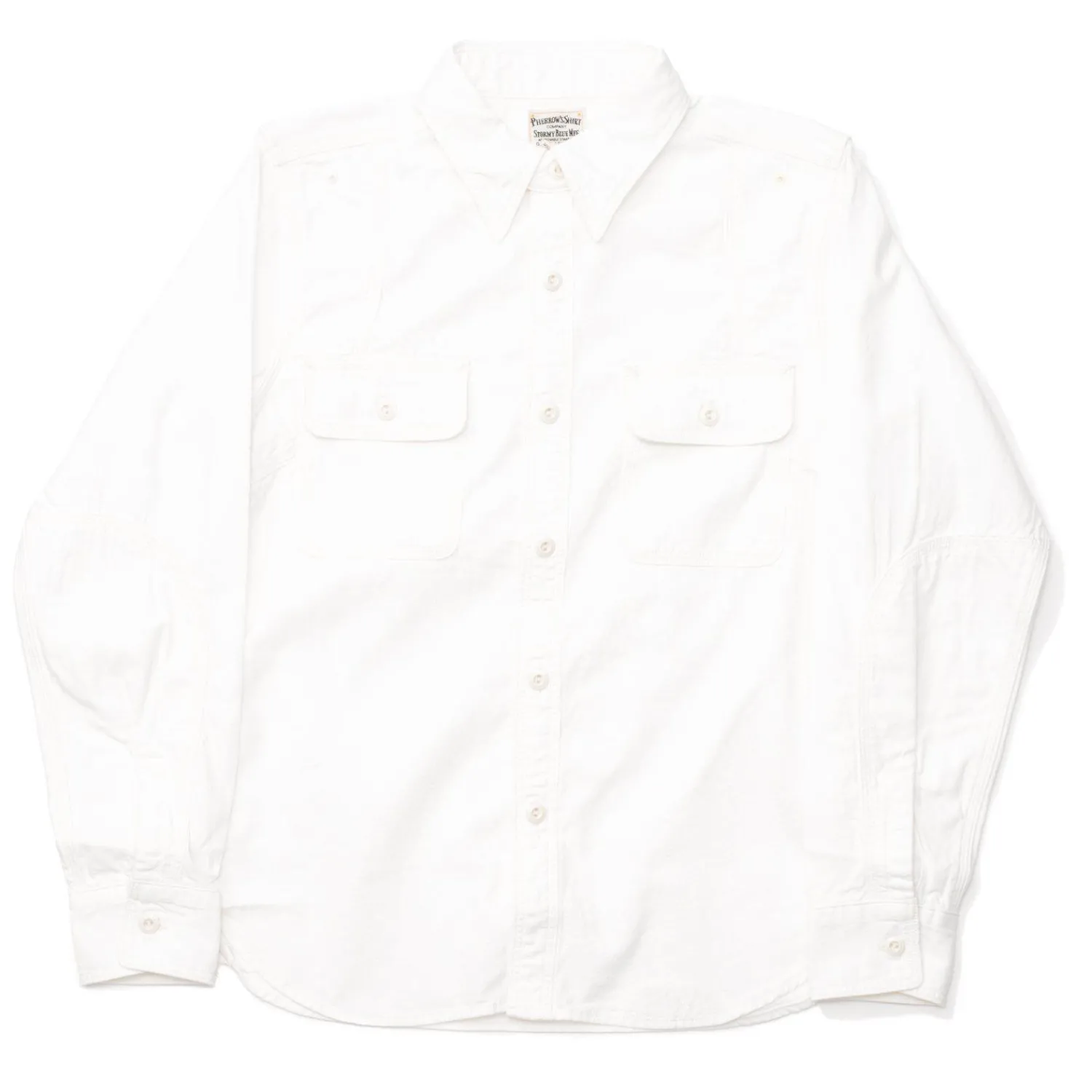 Pherrow's Shirts<770WS Chambray Shirt White