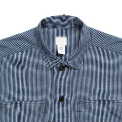 Post Overalls Shirts<Army Shirt Indigo Check